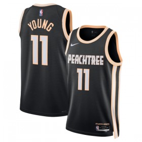 Maillot NBA Atlanta Hawks Trae Young Nike 2025-26 City Edition Noir Swingman - Homme